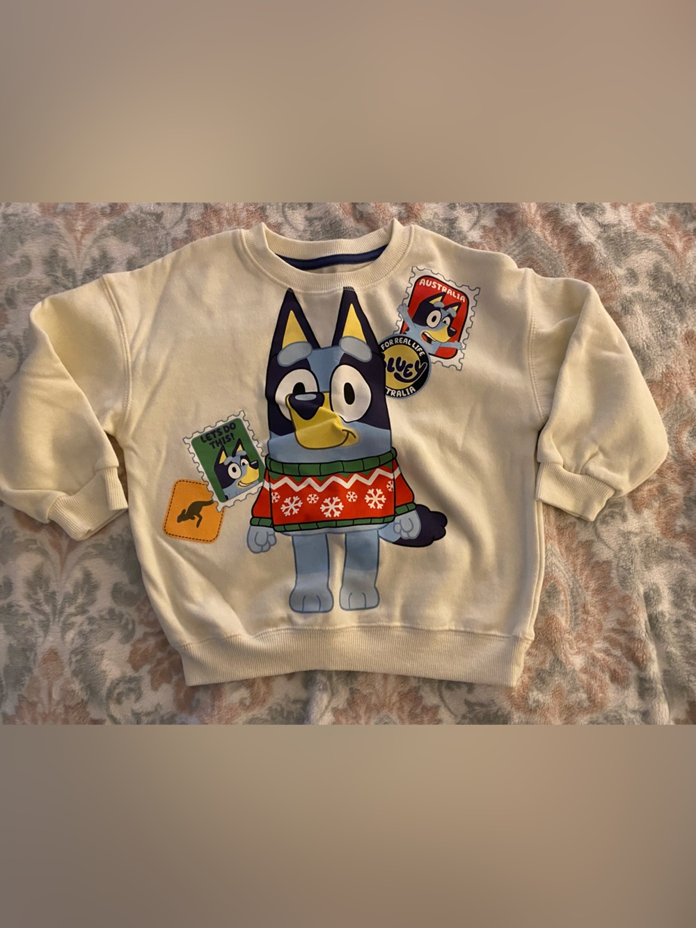Bluey Cream Kids Sweatshirt 4T